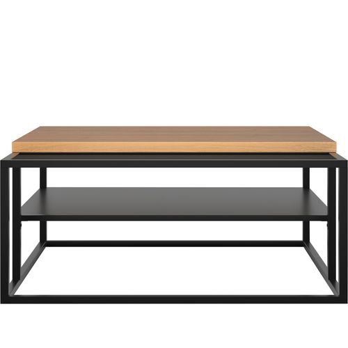 Apartment-table Basse 90x90 Cm Aspect Chêne Noir