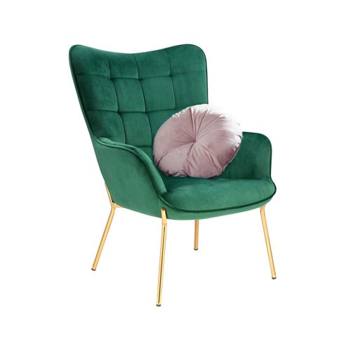 Boris-fauteuils Tapissée En Vert Velours