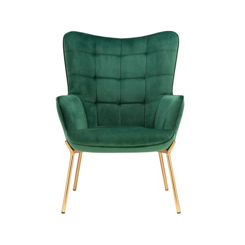 Boris-fauteuils Tapissée En Vert Velours