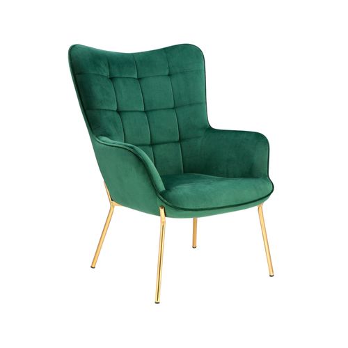 Boris-fauteuils Tapissée En Vert Velours