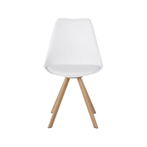 Lazio-chaise 2 Pack En Plastique Blanc