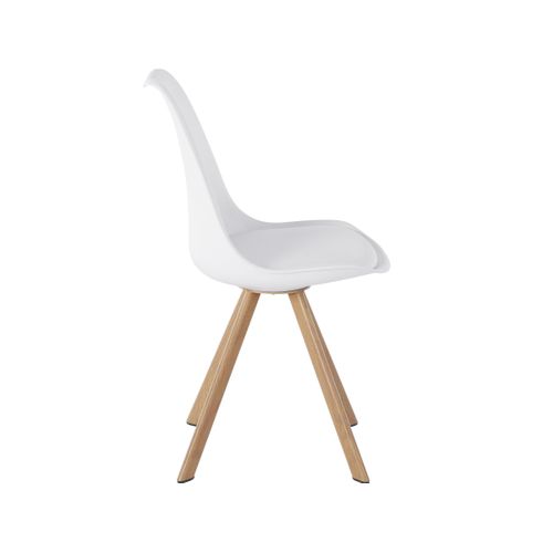 Lazio-chaise 2 Pack En Plastique Blanc