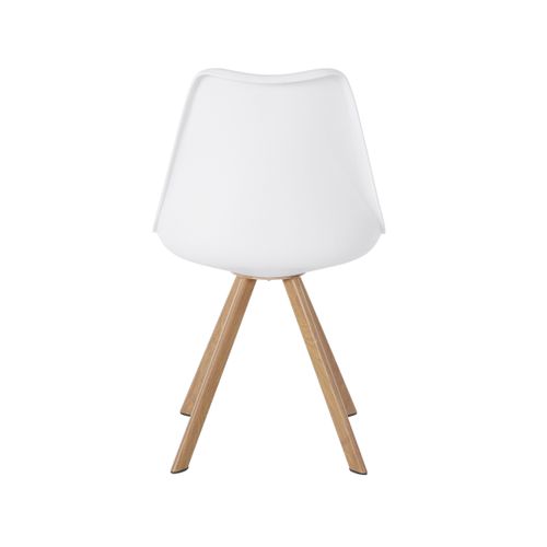 Lazio-chaise 2 Pack En Plastique Blanc