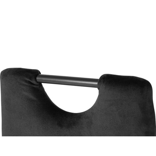 Mandy - Chaises De Salle à Manger, Ensemble De 2, En Velours Noir