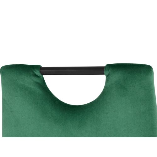 Mandy - Ensemble De 4 Chaises De Salle à Manger En Velours Vert Foncé