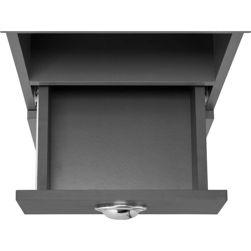 Kira-armoire Avec 2 Portes Et 1 Tiroir En Gris