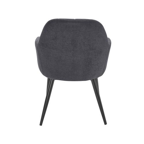 Mara-lot De 2 Fauteuils En Tissu Anthracite