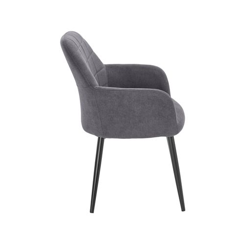 Mara-lot De 2 Fauteuils En Tissue Gris