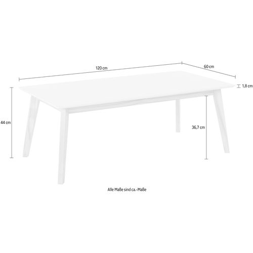 Cody-table De Salle à Manger En Mdf Blanc Et Bois