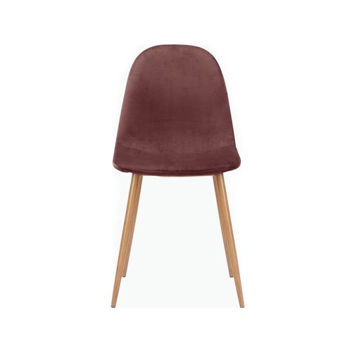 Monza - Lot De 2 Chaises De Salle à Manger En Velours Rose