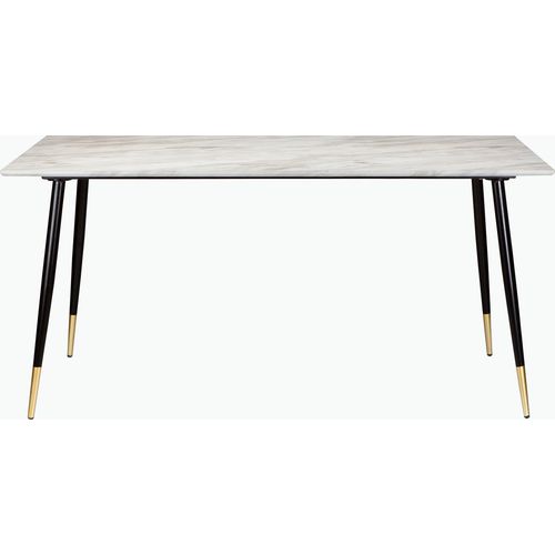 Monza - Table à Manger En Effet Marbre 6 Personnes L120