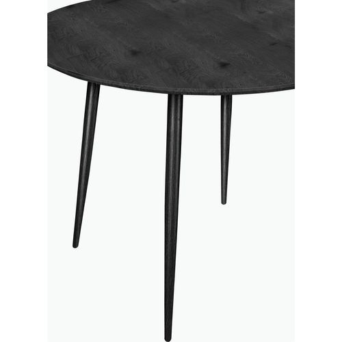 Monza - Table à Manger En Effet Bois Noir 4 Personnes D100