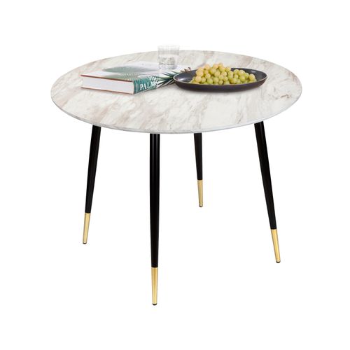 Monza - Table à Manger En Effet Marbre 4 Personnes D100