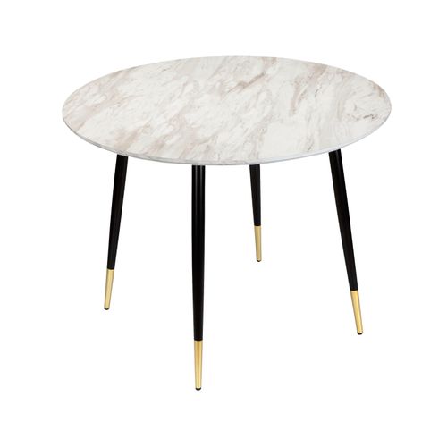 Monza - Table à Manger En Effet Marbre 4 Personnes D100