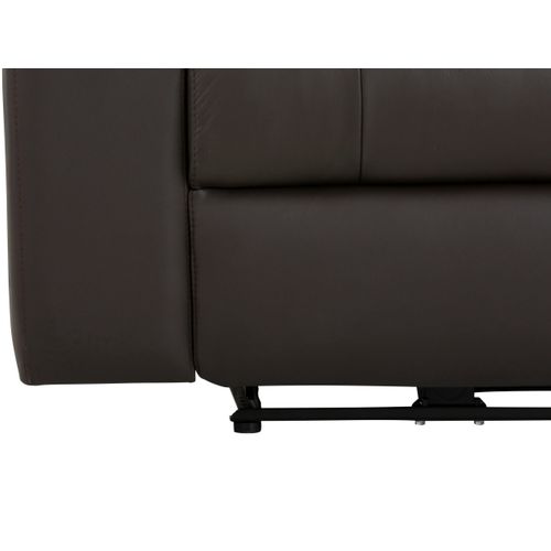 Tanaro-canapé 3 Places Avec Réglage Manuel En Pu Marron