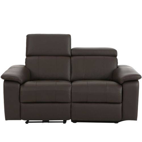 Tanaro-canapé 2 Places Avec Fonction Électrique En Pu Marron