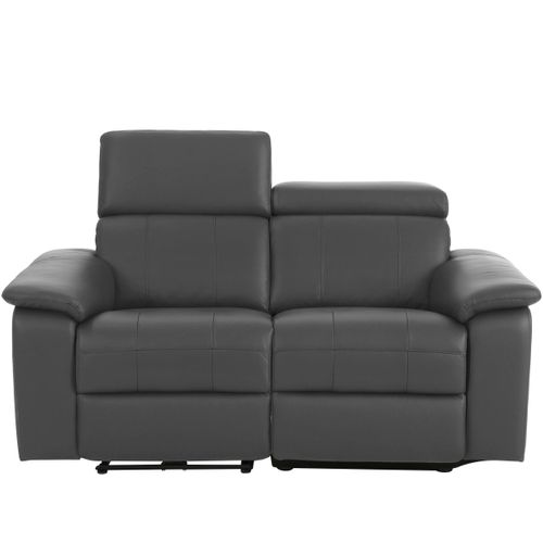 Tanaro-canapé 2 Places Avec Fonction Manuelle En Pu Gris