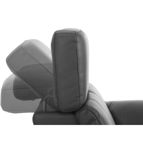 Tanaro-canapé 2 Places Avec Fonction Manuelle En Pu Gris