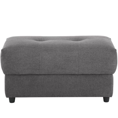 Tanaro-pouf Rembourré En Tissu Anthracite