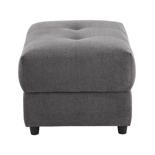 Tanaro-pouf Rembourré En Tissu Anthracite