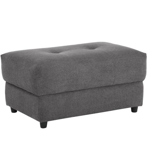 Tanaro-pouf Rembourré En Tissu Anthracite