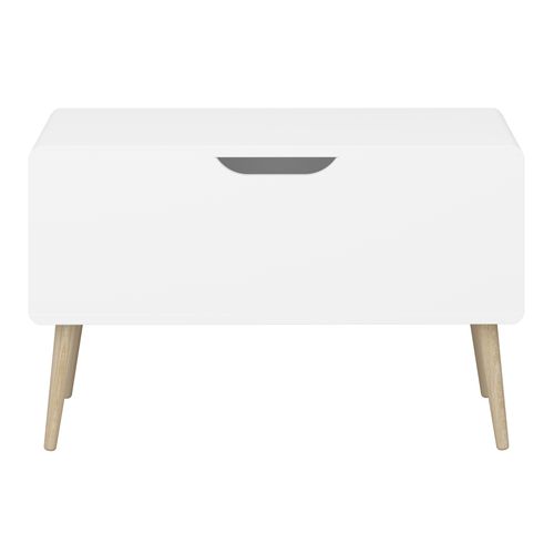 Gaia-coffre à Jouets à Un Rabat, Aspect Bois Blanc