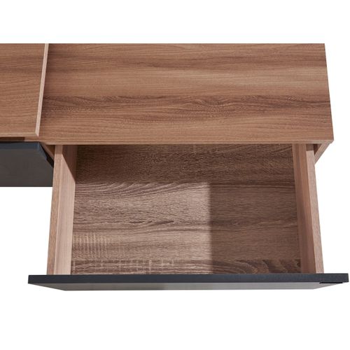 Layland-meuble Bas à 3 Tiroirs En Mdf Gris Naturel