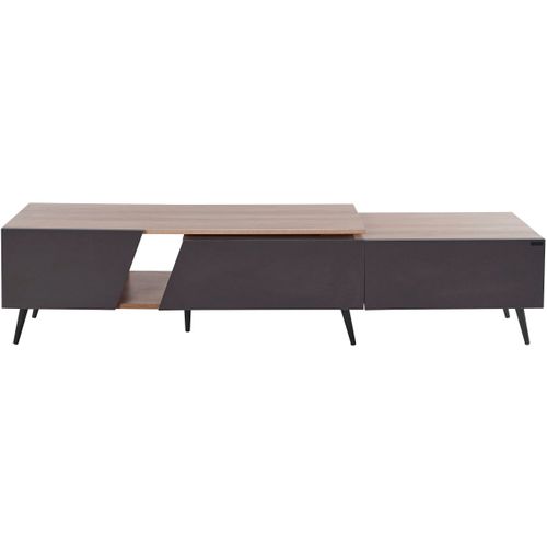 Layland-meuble Bas à 3 Tiroirs En Mdf Gris Naturel