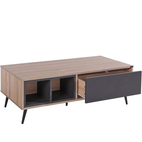 Layland-table Basse En Mdf Marron