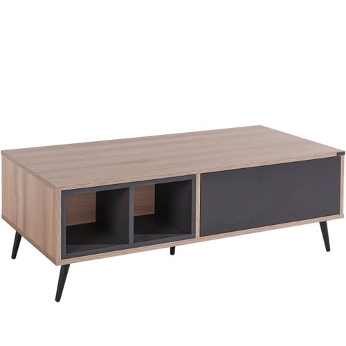 Layland-table Basse En Mdf Marron