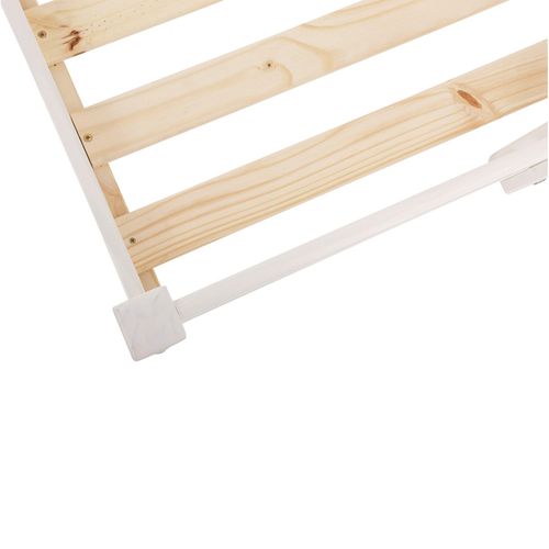 Alpi2 - Lit Mezzanine 90x200 Cm En Pin Blanc