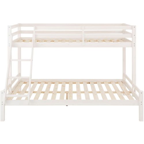 Alpi2 - Lit Superposé 140x200 Cm En Pin Blanc