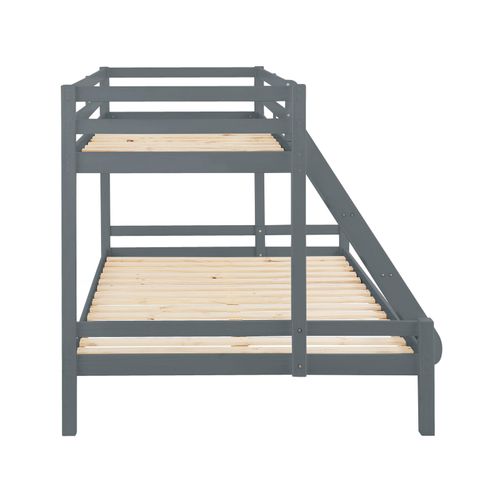 Alpi - Lit Superposé En Bois Gris 140x200