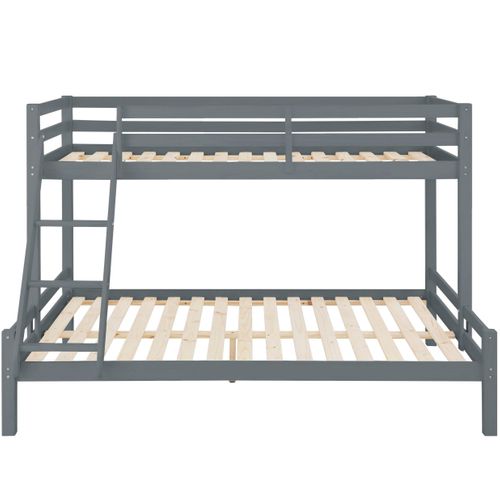 Alpi - Lit Superposé En Bois Gris 140x200