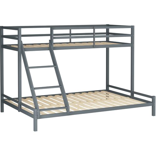 Alpi - Lit Superposé En Bois Gris 140x200