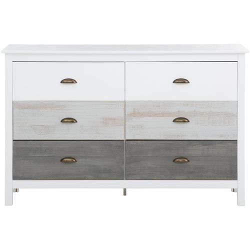 Salva-commode Aves 2x3 Tiroirs En Mdf Blanc