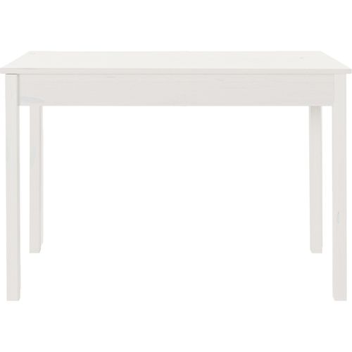 Gava-bureau Avec 2 Tiroirs En Pin Blanc