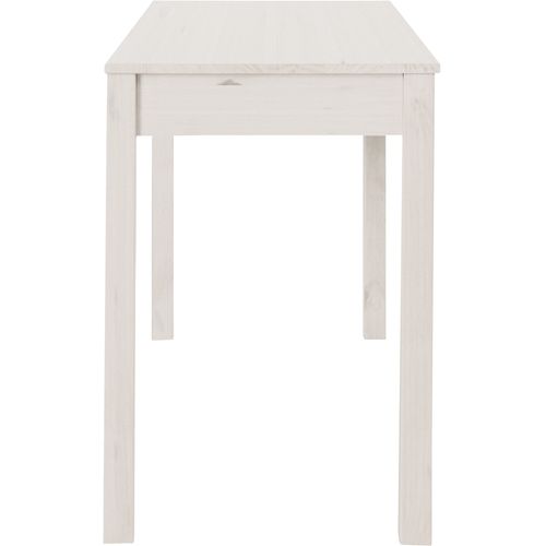 Gava-bureau Avec 2 Tiroirs En Pin Blanc