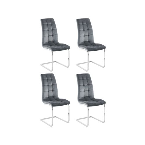 Lola-chaise 4 Packs Gris