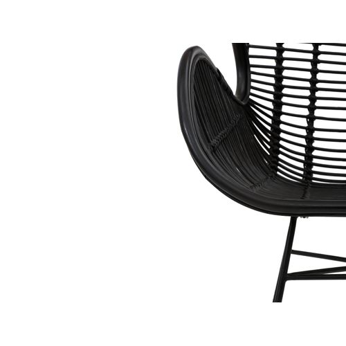 Arush-fauteuil En Rotin Noir