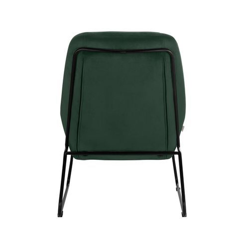 Casero-fauteuil En Velours Noir Et Vert