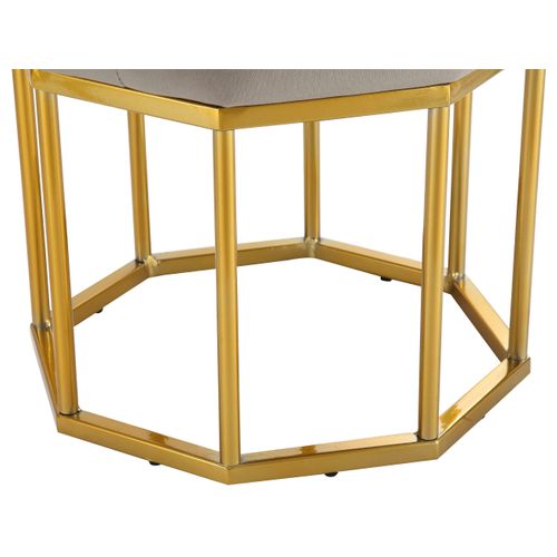 Ayda-tabouret En Velours Gris