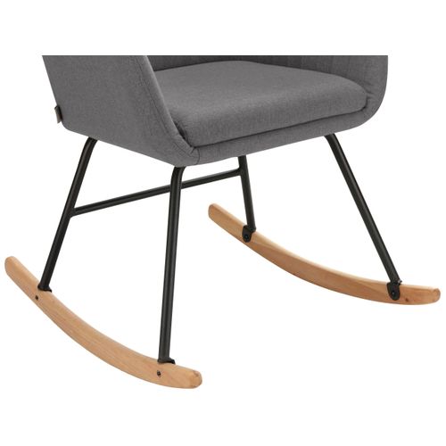 Naira-fauteuil à Bascule En Tissu Anthracite