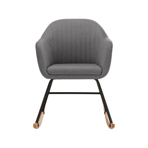 Naira-fauteuil à Bascule En Tissu Anthracite