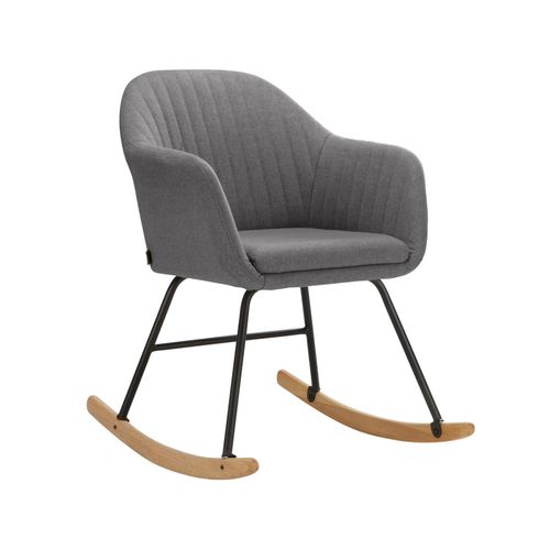 Naira-fauteuil à Bascule En Tissu Anthracite
