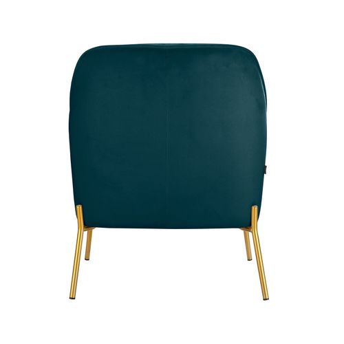 Runa-fauteuils Rembourrée En Velours Pétrole