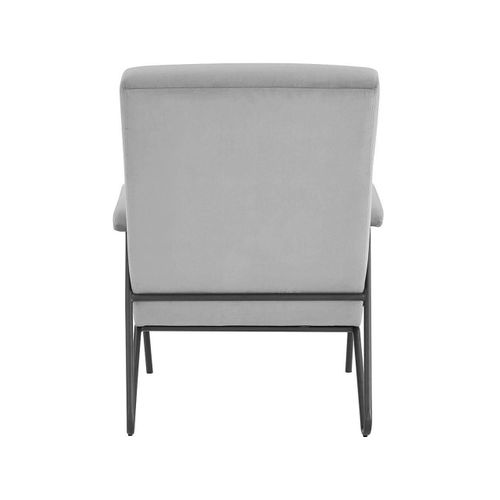 Ronda-fauteuil En Velours Gris