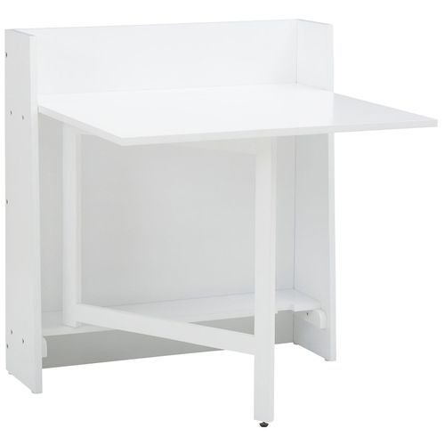 Walter - Table Pliante 84x80 Cm 3 Personnes En Mdf Blanc