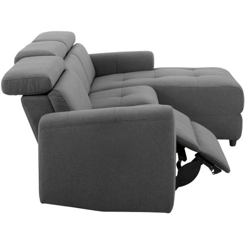 Capena-canapé 3 Places Chaise Longue Droit En Tissu Solaire Anthracite