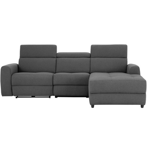 Capena-canapé 3 Places Chaise Longue Droit En Tissu Solaire Anthracite